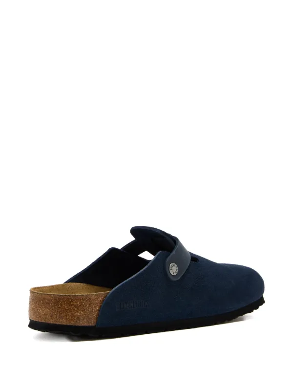 Birkenstocks スエード調サボ クロッグサンダルダークネイビー42 Birkenstock Boston スエード クロッグサンダル | ブルー | FARFETCH JP