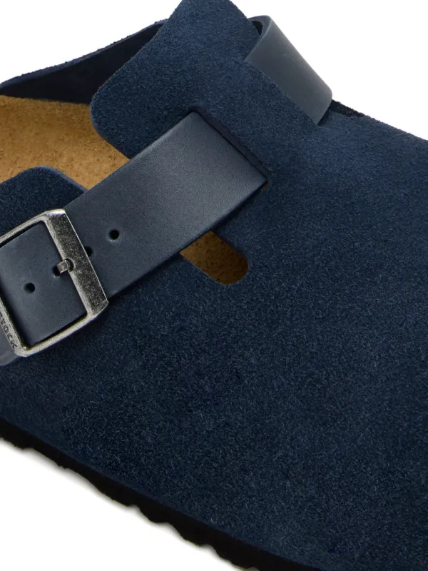 Birkenstock Boston Suede Clogs | Blue | FARFETCH ZA
