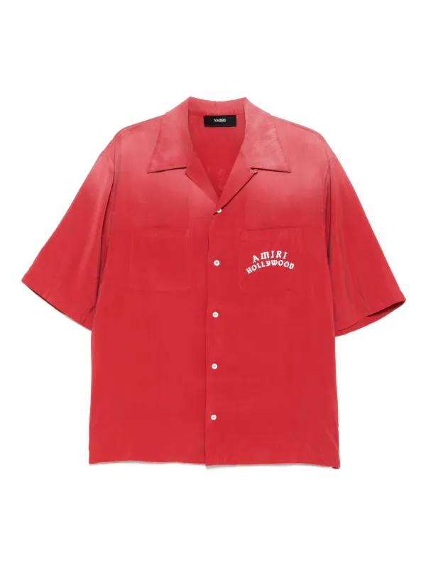 AMIRI Hollywood Bowling Shirt Red FARFETCH NO