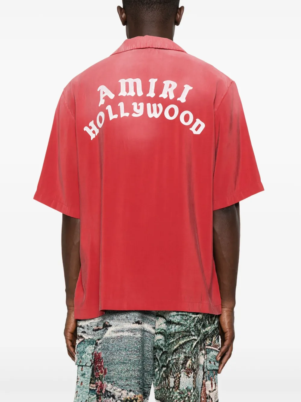 AMIRI Hollywood bowlingshirt Rood
