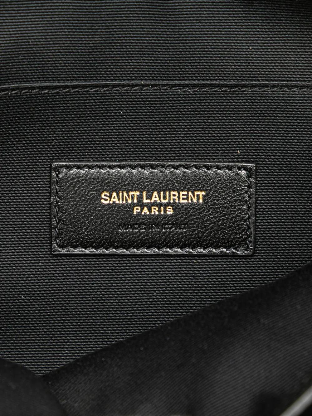 Pre-owned Saint Laurent 2002 Wool Embroidered Rive Gauche Pouch Clutch Bag
