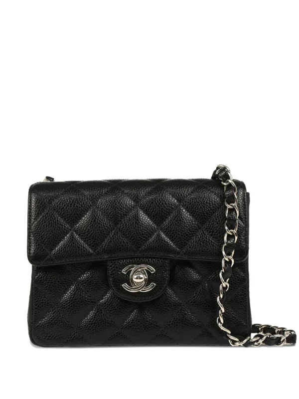CHANEL Pre-Owned 2003 Small Classic Flap Shoulder Bag Black FARFETCH CZ