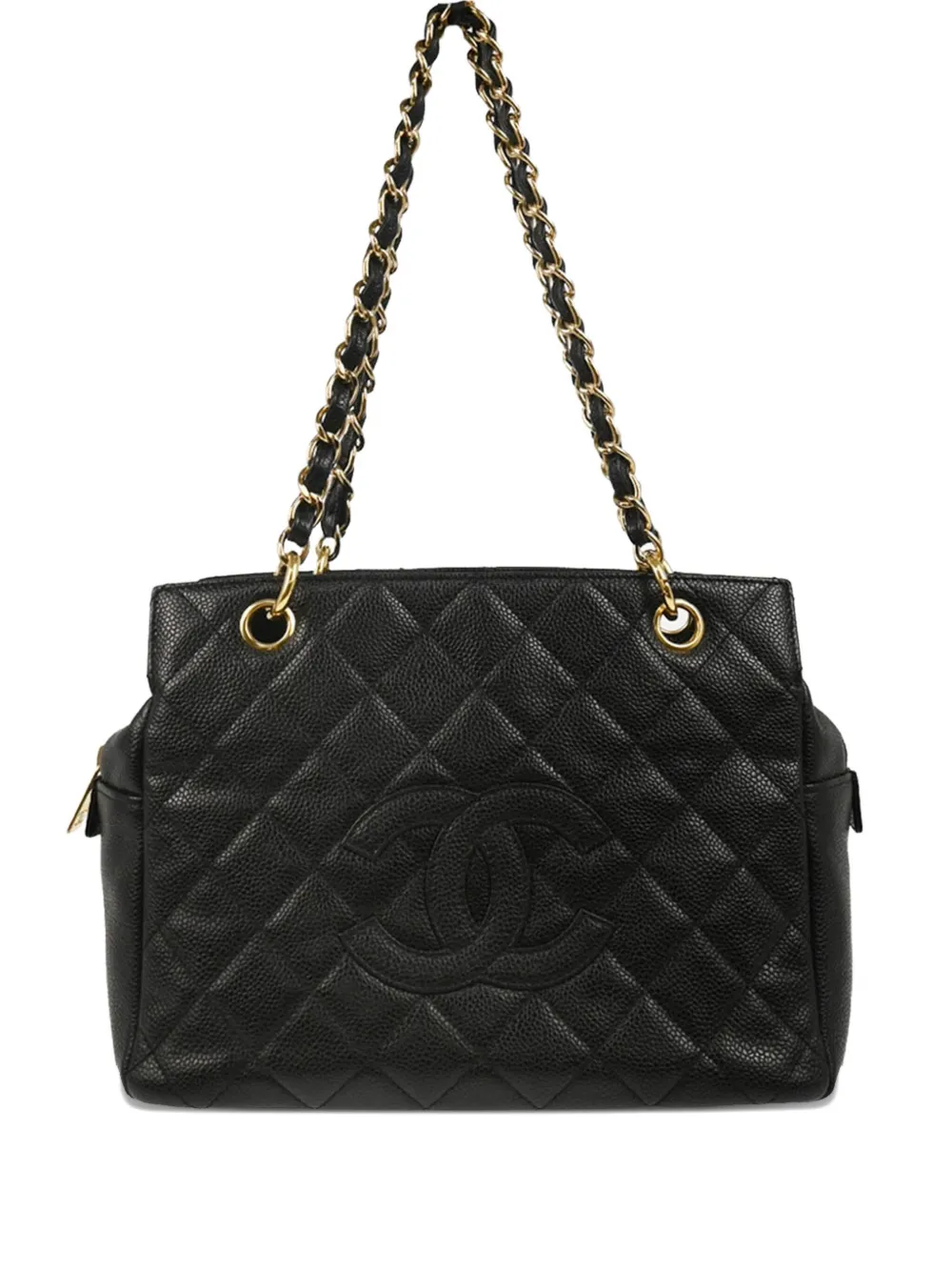 CHANEL Pre-Owned ショッピング トートバッグ プチ - ブラック CHANEL Pre-Owned ショッピング トートバッグ プチ - ブラック