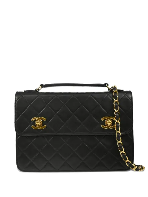 CHANEL Pre-Owned 1990s double CC turn-lock shoulder bag