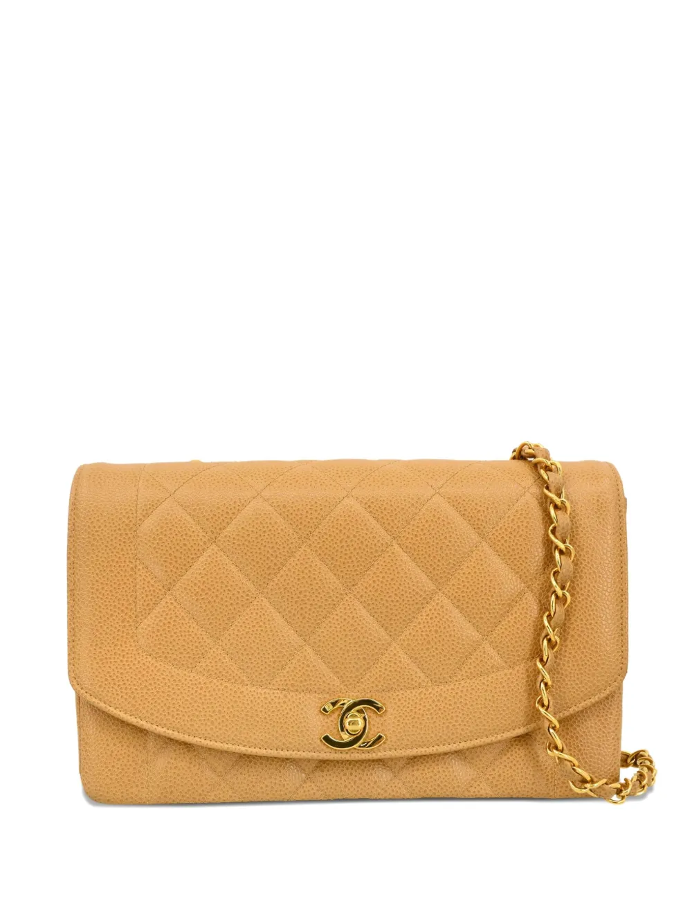 CHANEL Pre-Owned 1995 medium Diana shoulder bag - Toni neutri