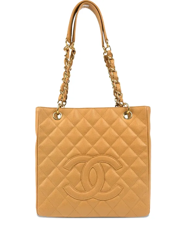 CHANEL Pre-Owned 2005 Petite Shopping PST Tote Bag Neutrals FARFETCH IN
