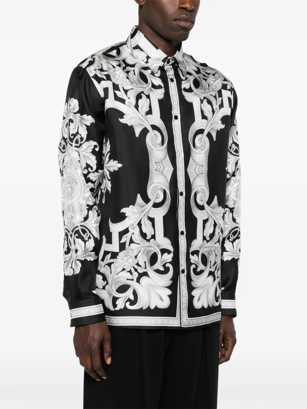Versace Barocco shirt Zwart