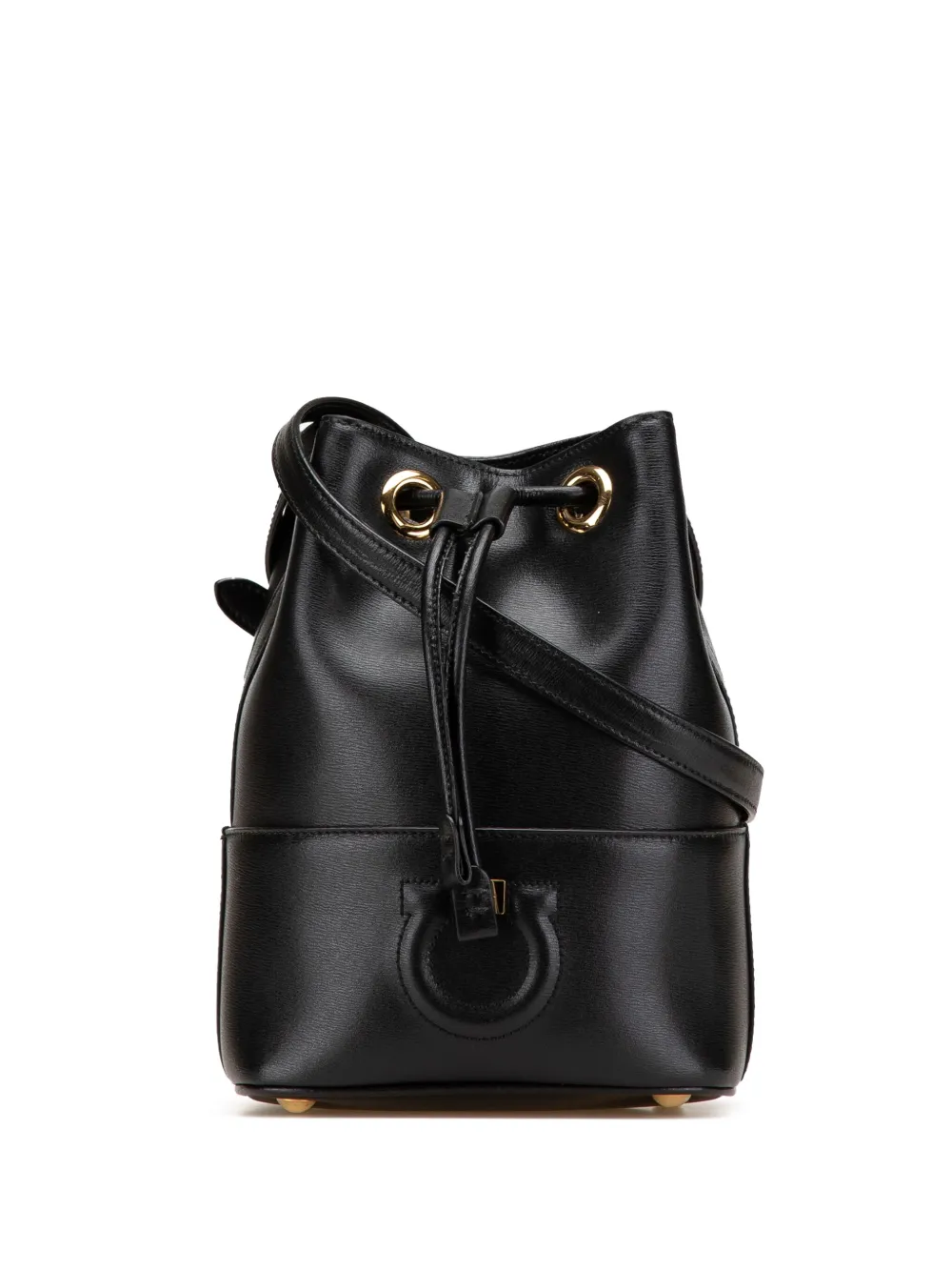 Ferragamo Pre-Owned Borsa a secchiello Gancini City in pelle 2000-2024 | nero | Image 1