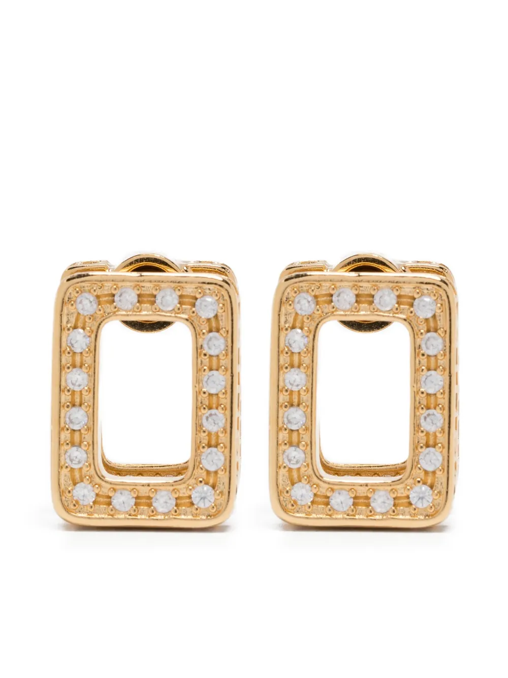 Marni square-frame diamond earring | Gold | Image 1