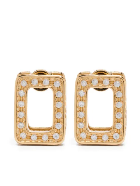 Marni square-frame diamond earring