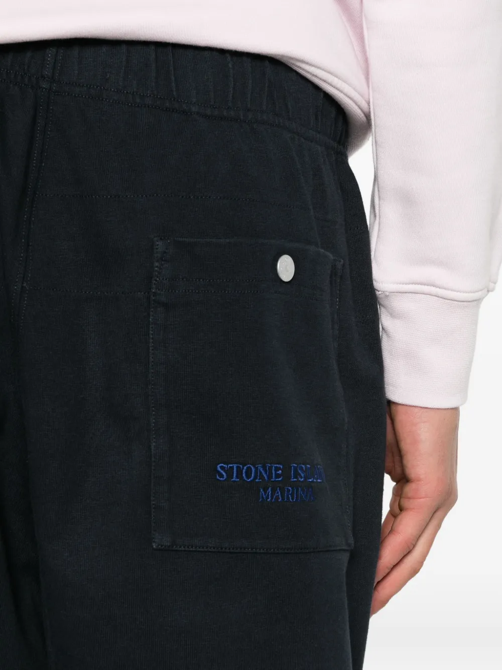 Stone Island Katoenen shorts Blauw