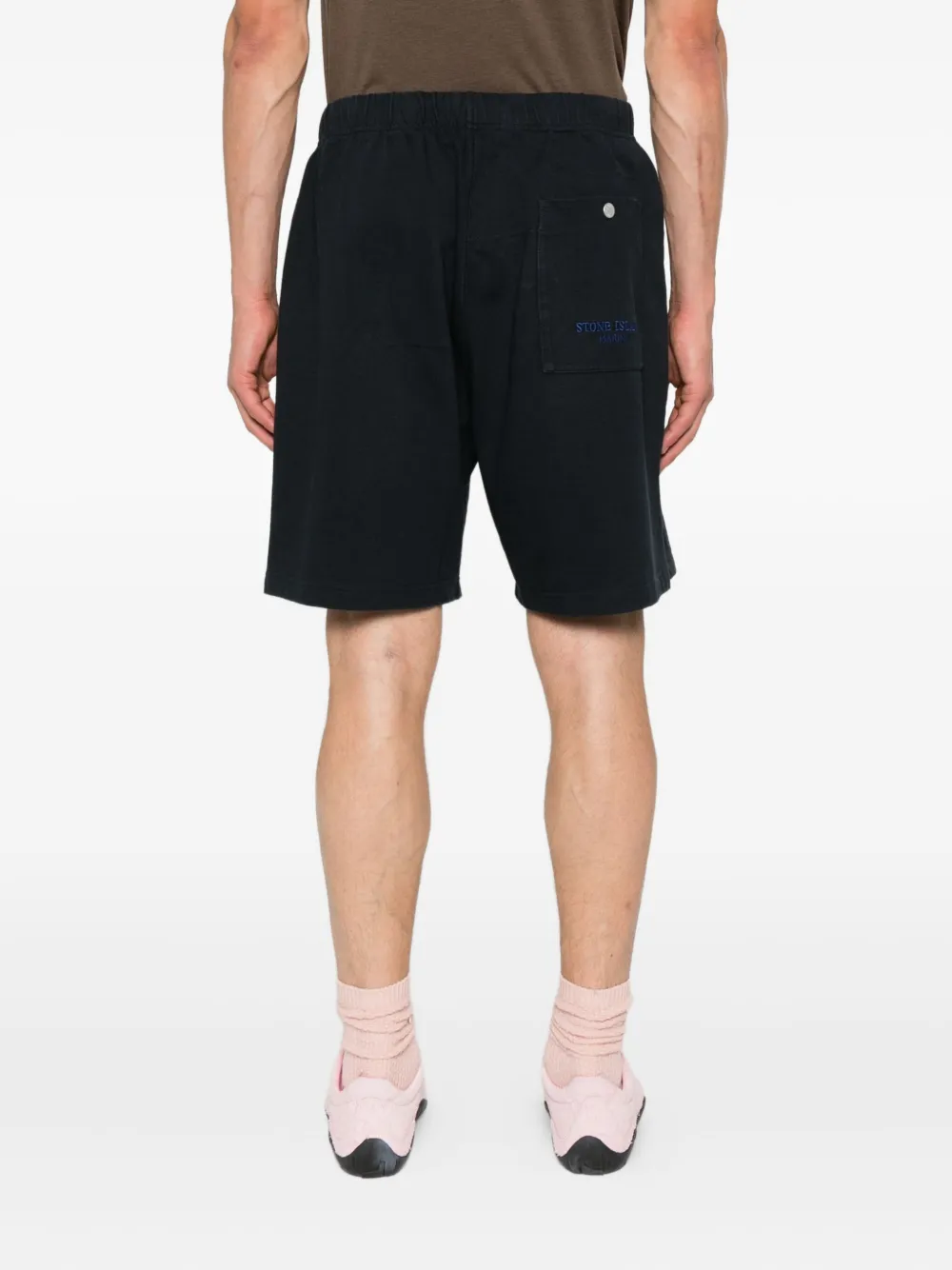 Stone Island Katoenen shorts Blauw