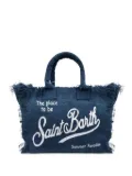 MC2 Saint Barth cotton canvas tote bag - Blue
