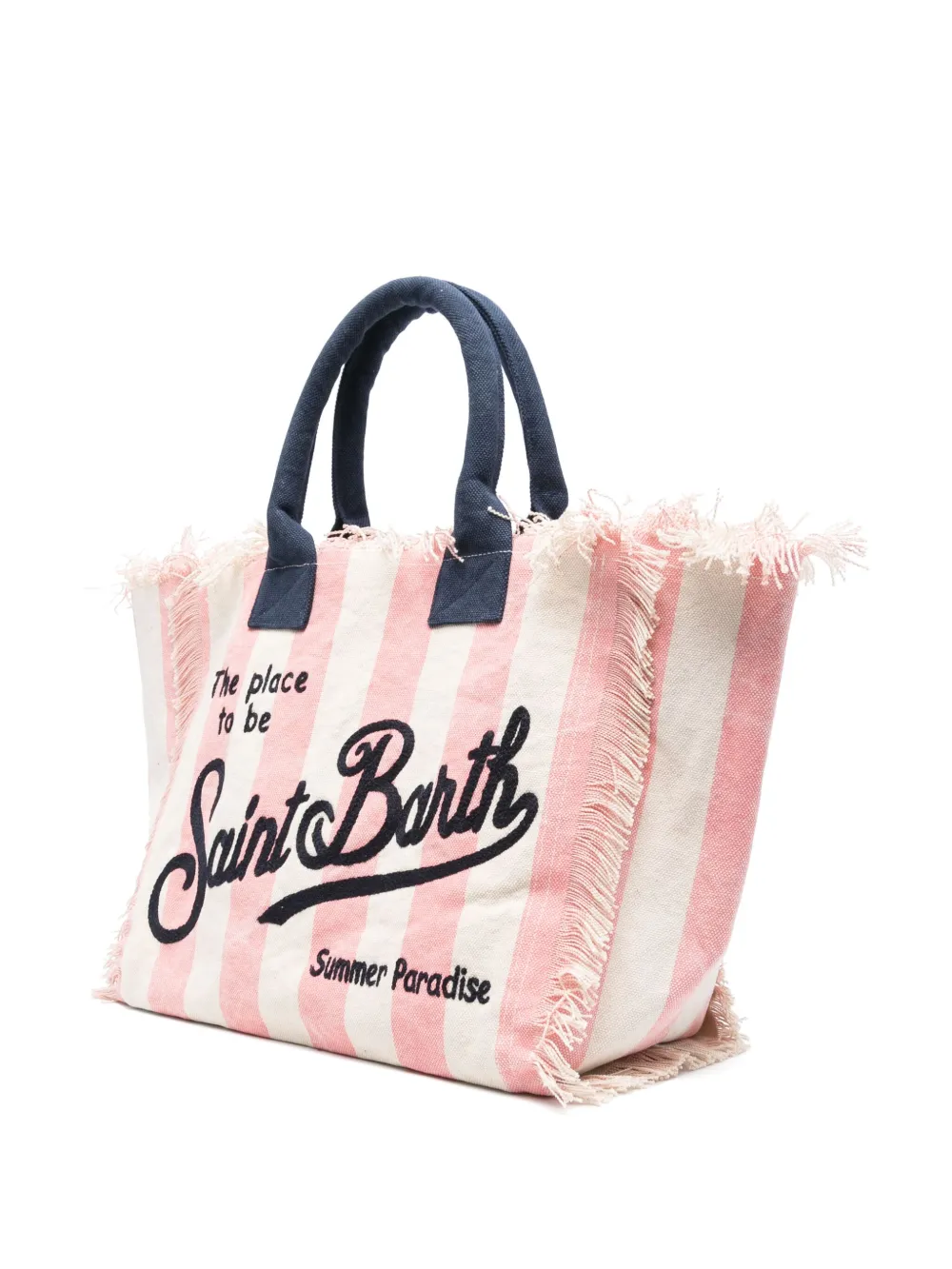 MC2 Saint Barth Gestreepte shopper Roze