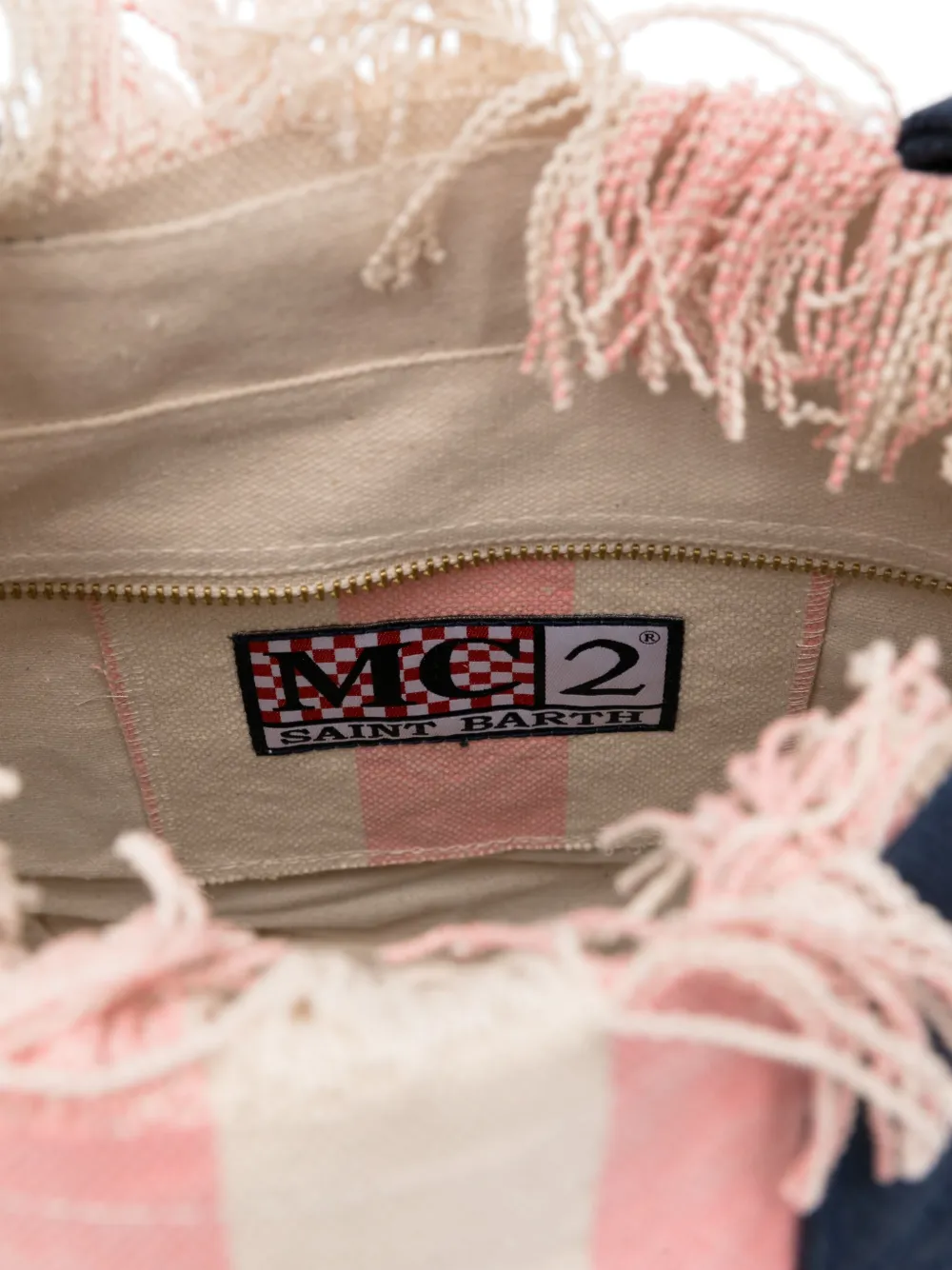 MC2 Saint Barth Gestreepte shopper Roze