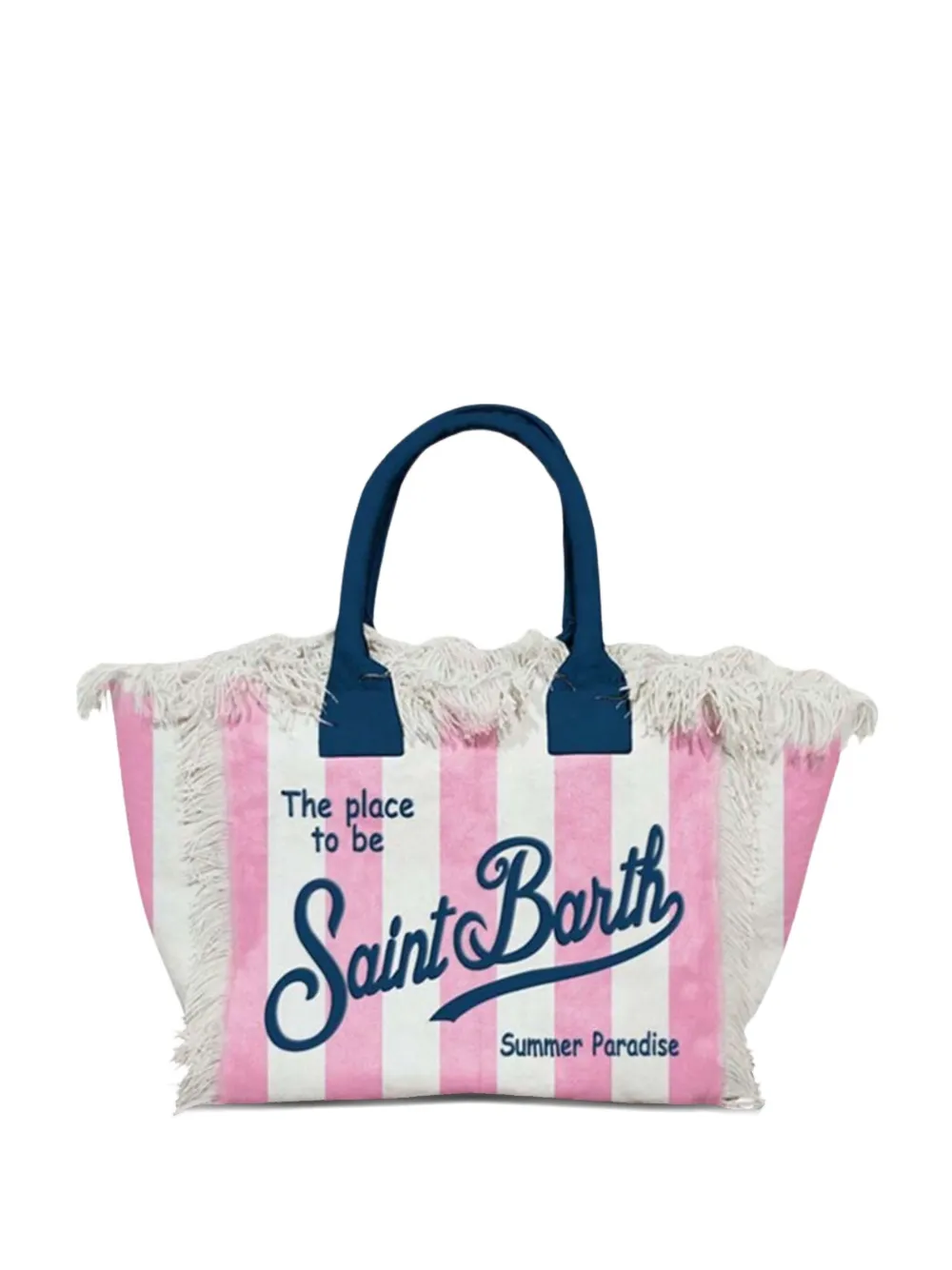 MC2 Saint Barth Gestreepte shopper Roze