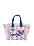MC2 Saint Barth striped cotton tote bag - Pink