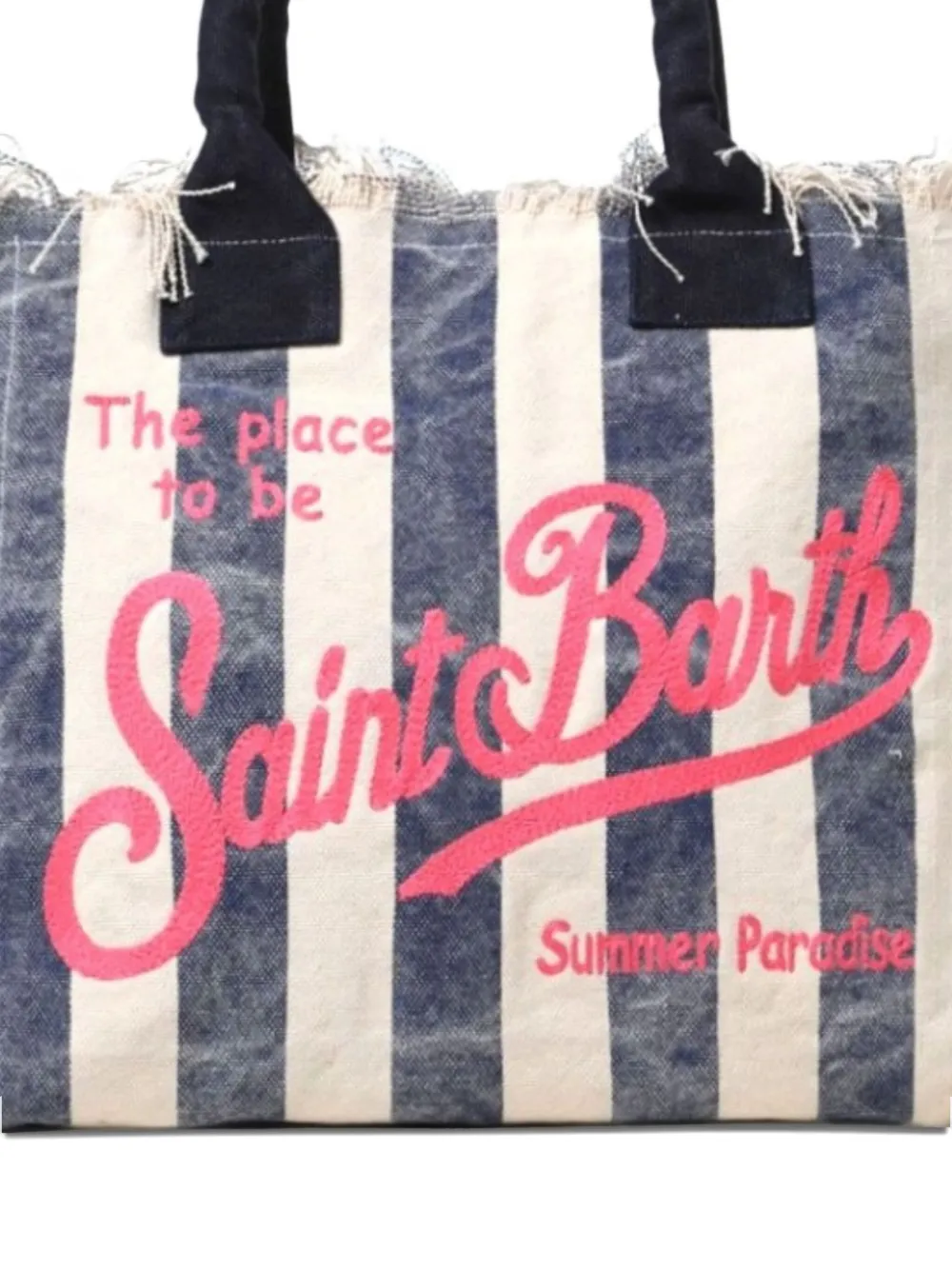 MC2 Saint Barth Gestreepte shopper Blauw