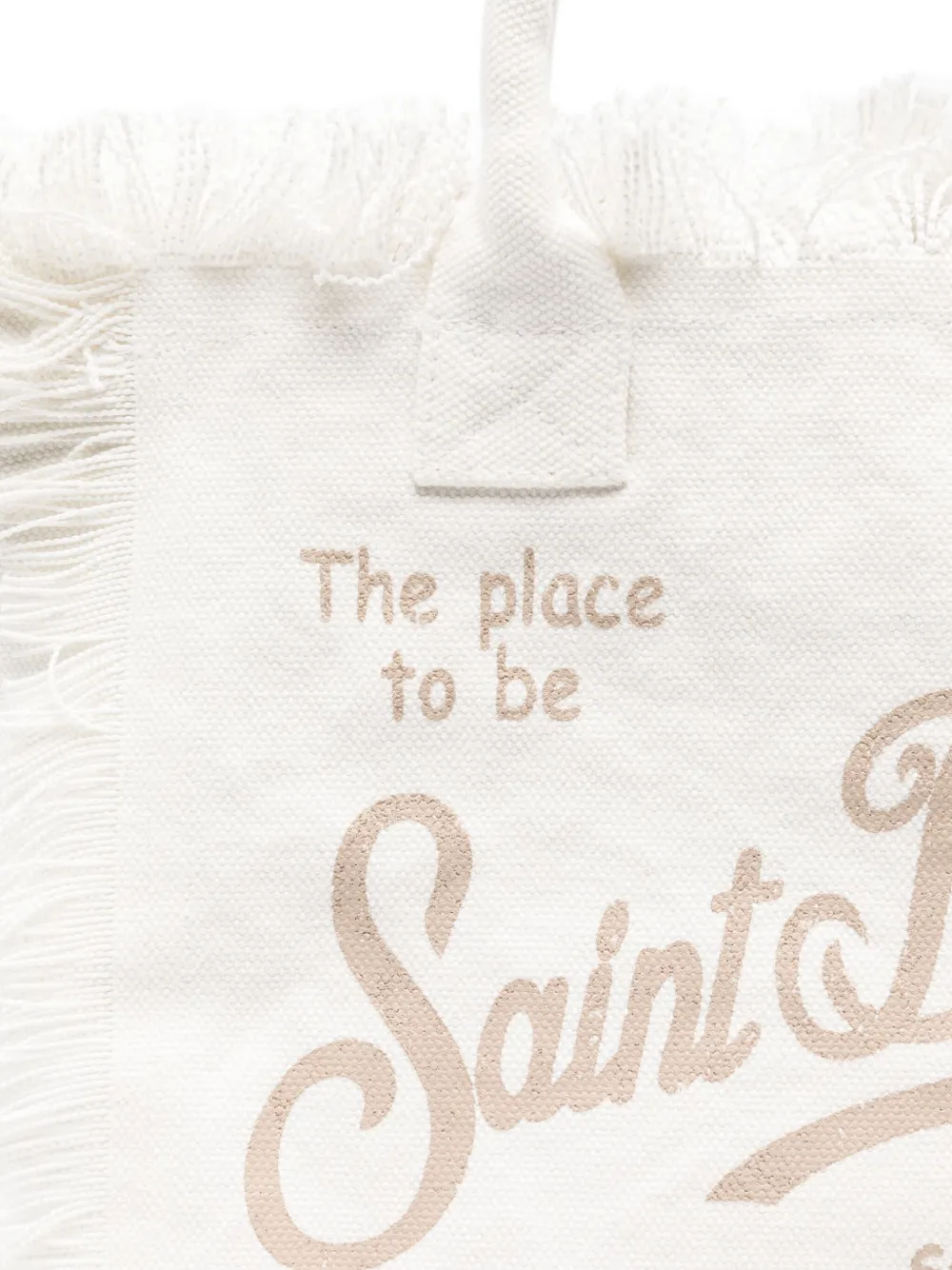 MC2 Saint Barth Colette shopper met franje Wit