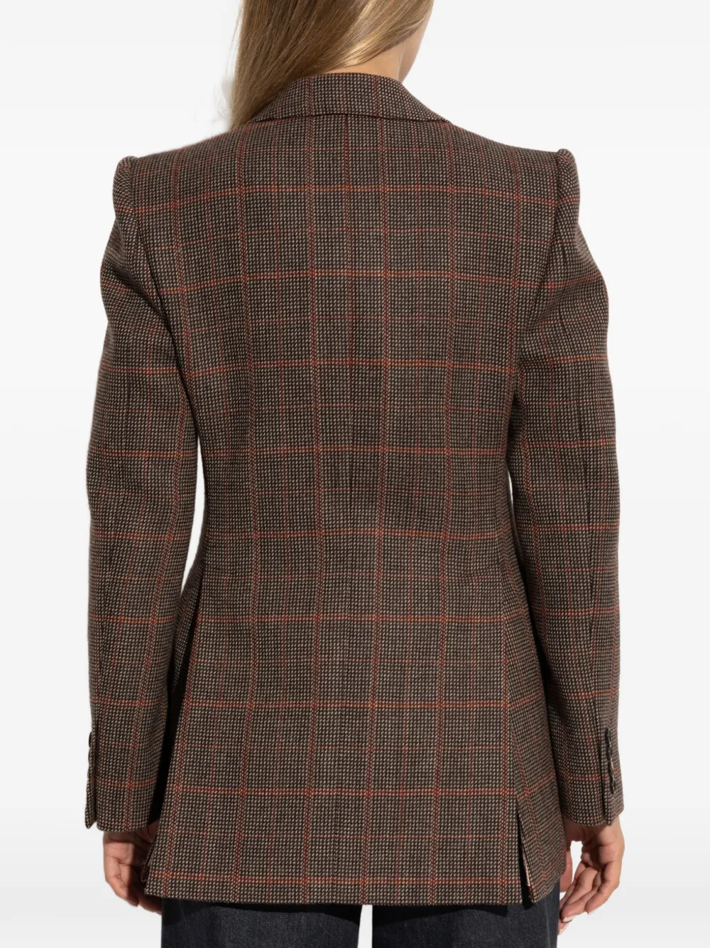 Chloé Geruite blazer Bruin