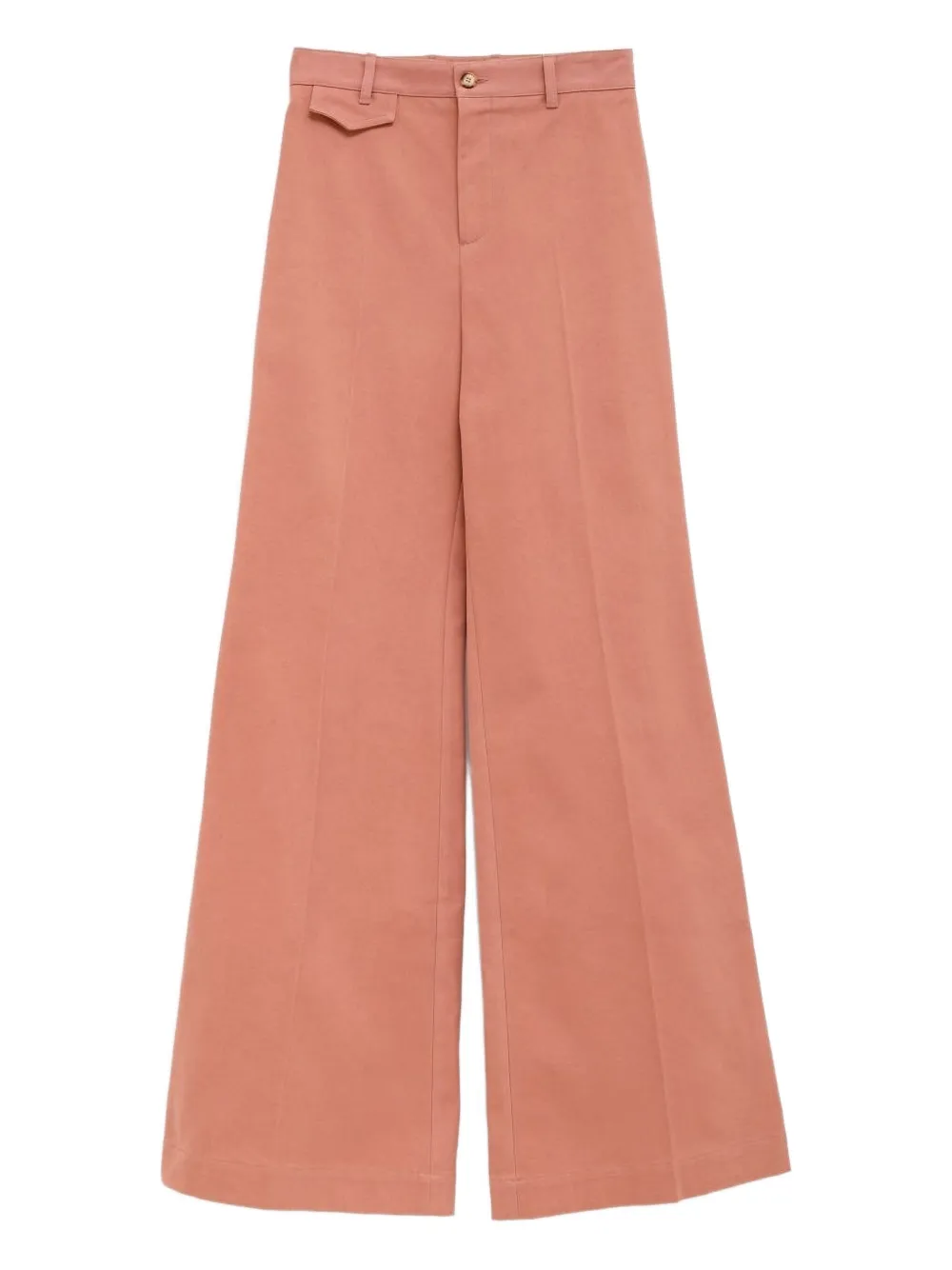 Chloé Cotton Straight Trousers