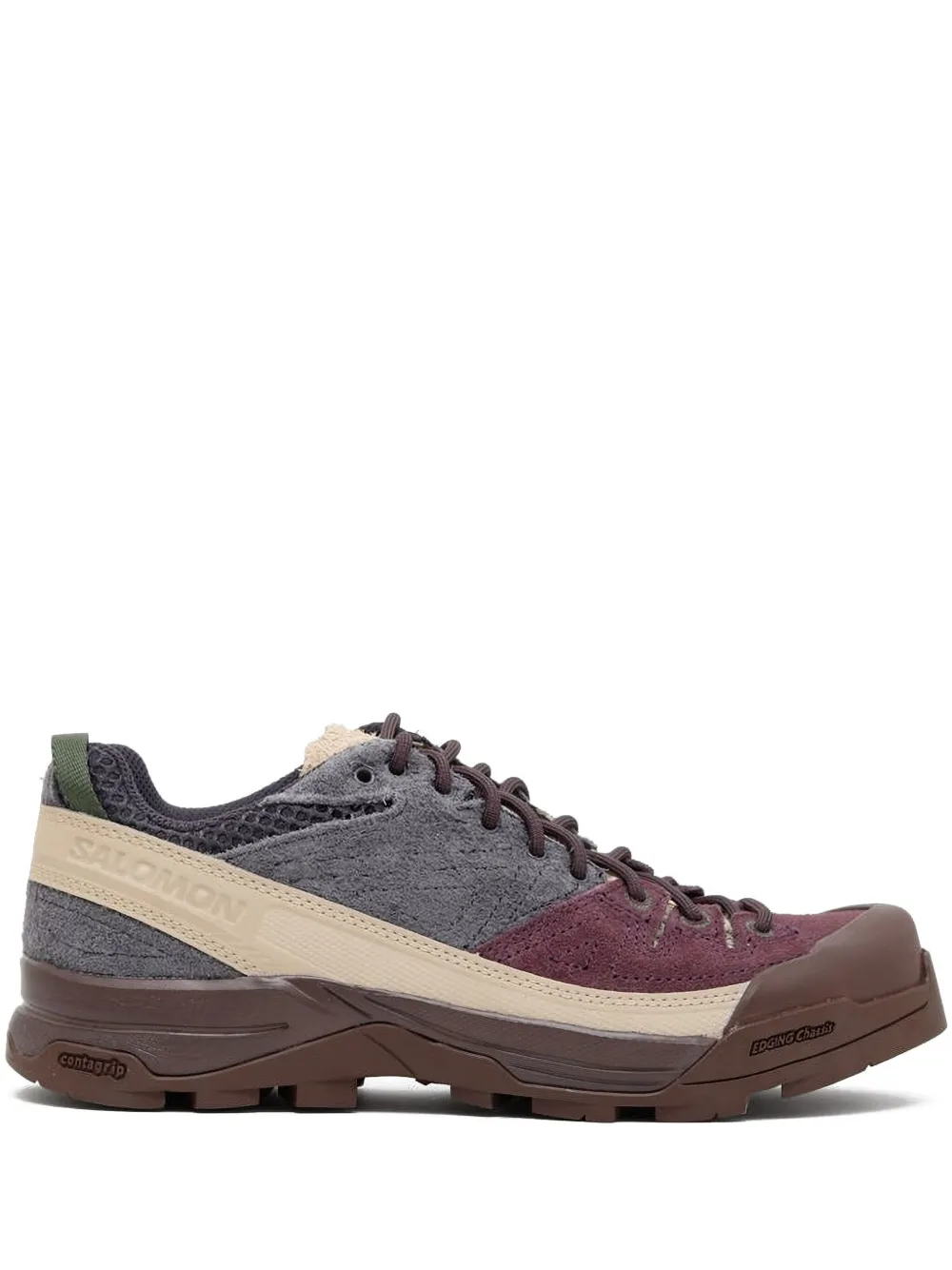 Salomon X-Alp suede leather sneakers Red