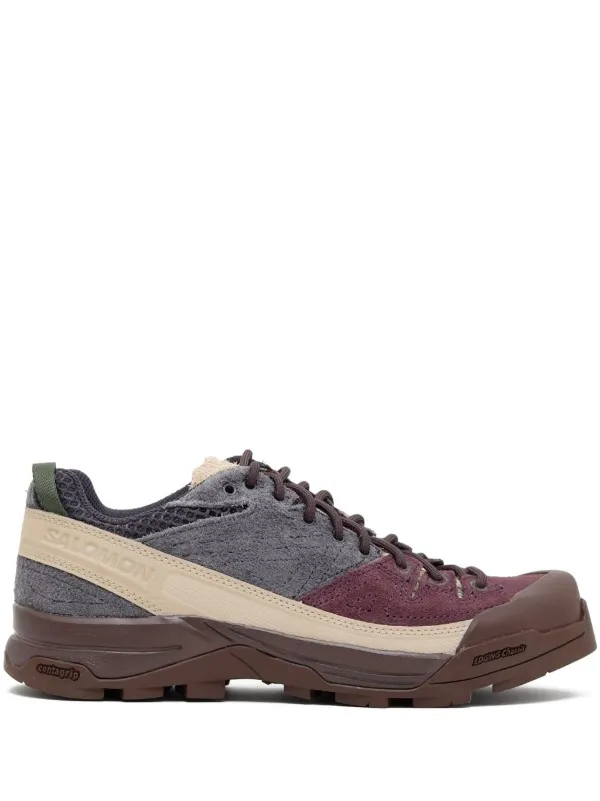 Salomon X-Alp スエード レザースニーカー | レッド | FARFETCH JP