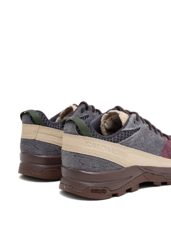 Salomon X-Alp スエード レザースニーカー | レッド | FARFETCH JP