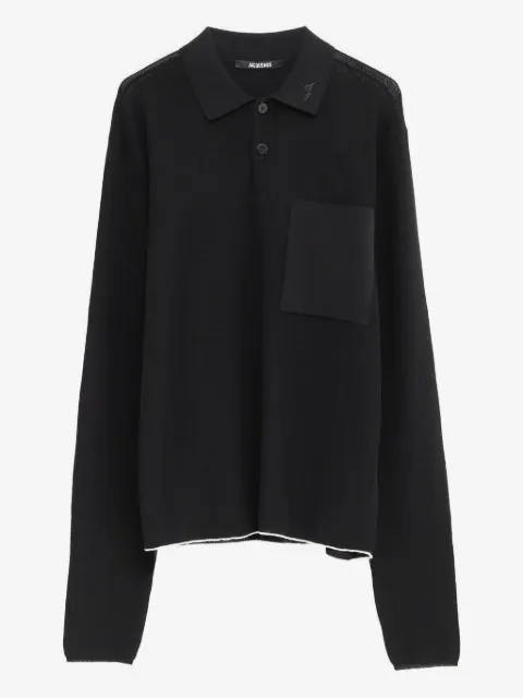 Jacquemus Le Polo Tricot long-sleeves polo shirt 