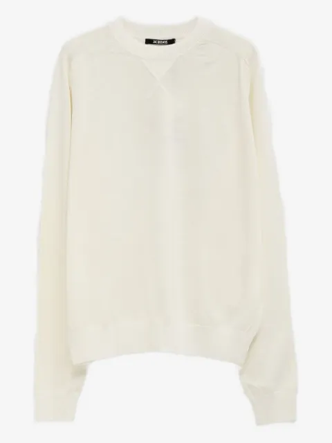 Jacquemus embroidered-detail crew neck jumper