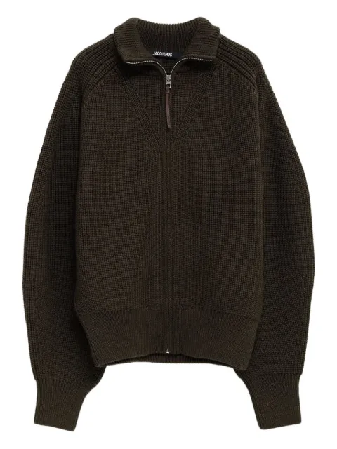Jacquemus zip-front ribbed cardigan