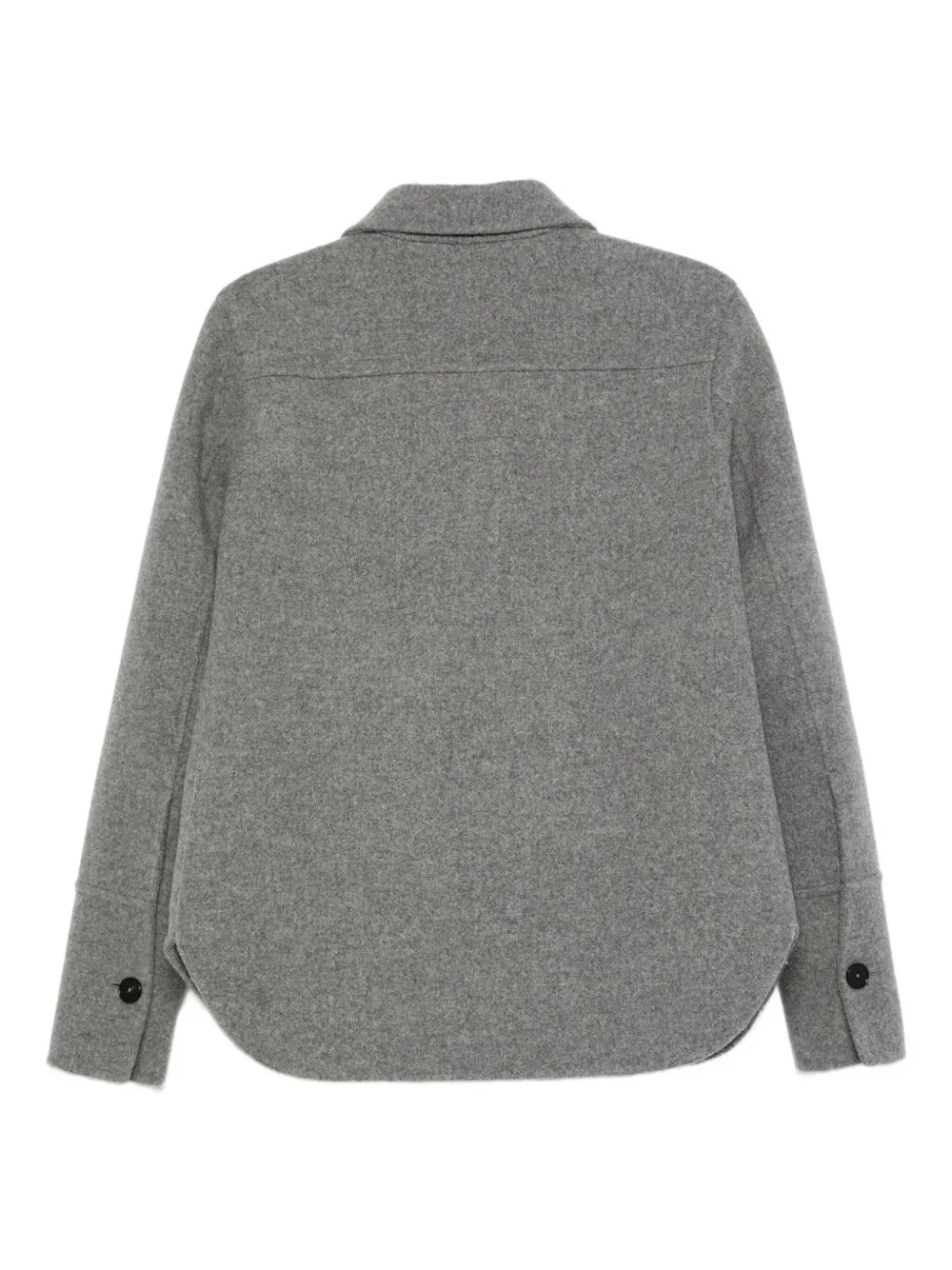 Jil Sander Jack met opgestikte zak en knopen Grijs