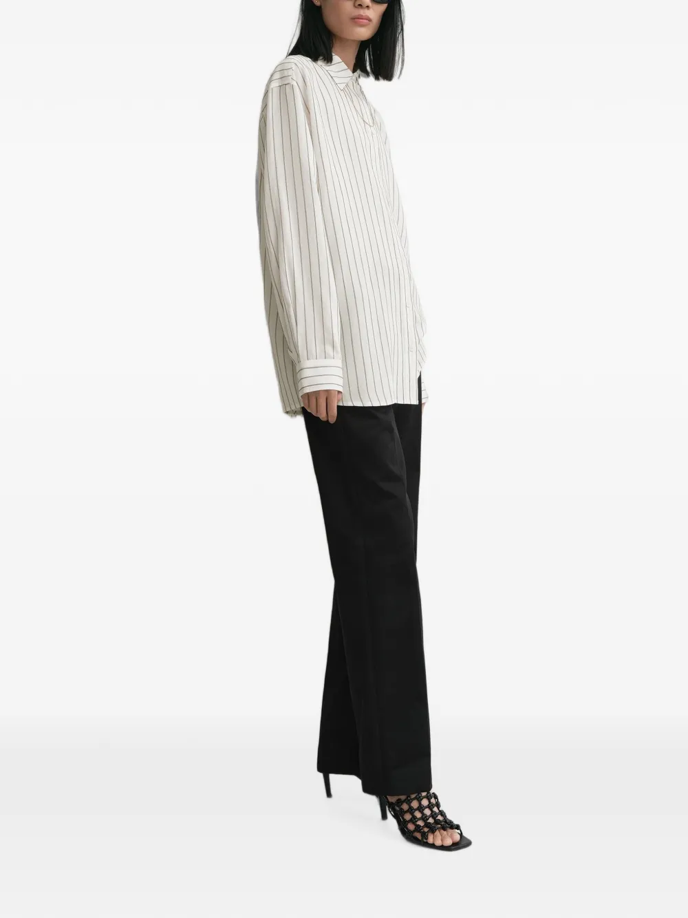 TOTEME Gestreept blouse Wit