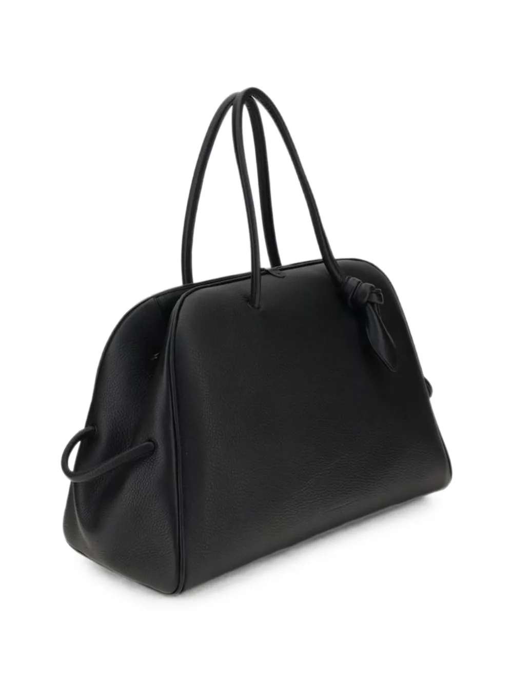Jacquemus Tourism レザーショルダーバッグ L | ブラック | FARFETCH JP