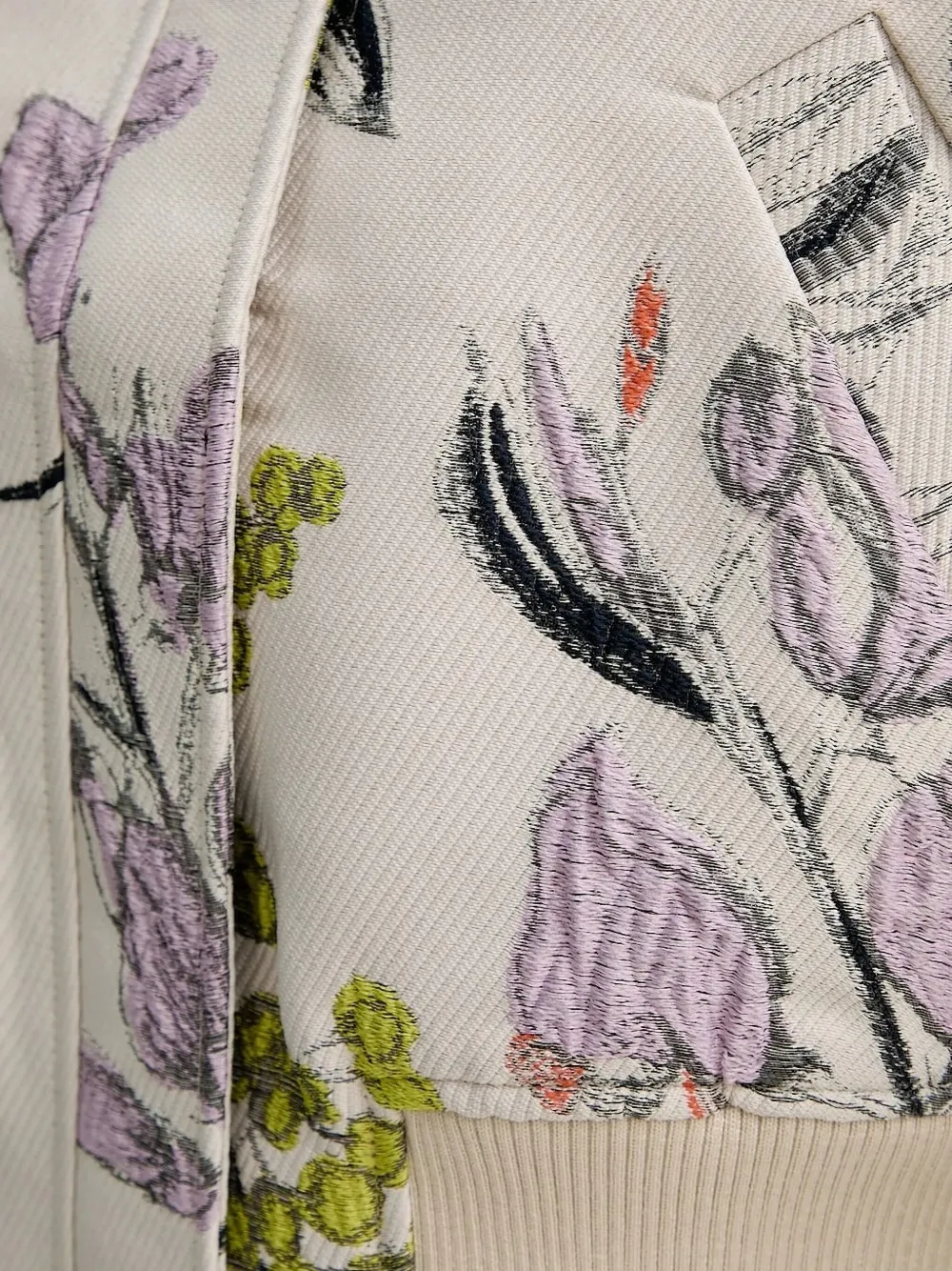 Stine Goya floral-embroidered bomber jacket Beige