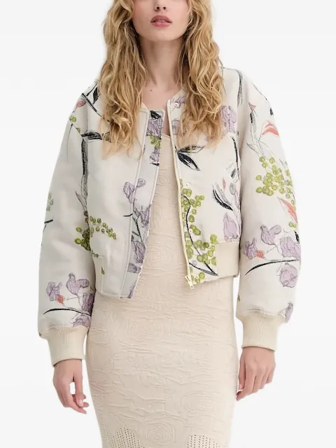 Stine Goya floral-embroidered bomber jacket