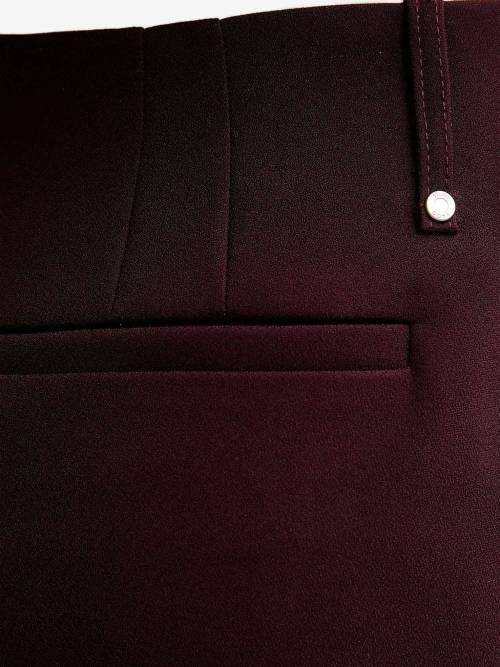 Stine Goya Broek met naaddetail Rood