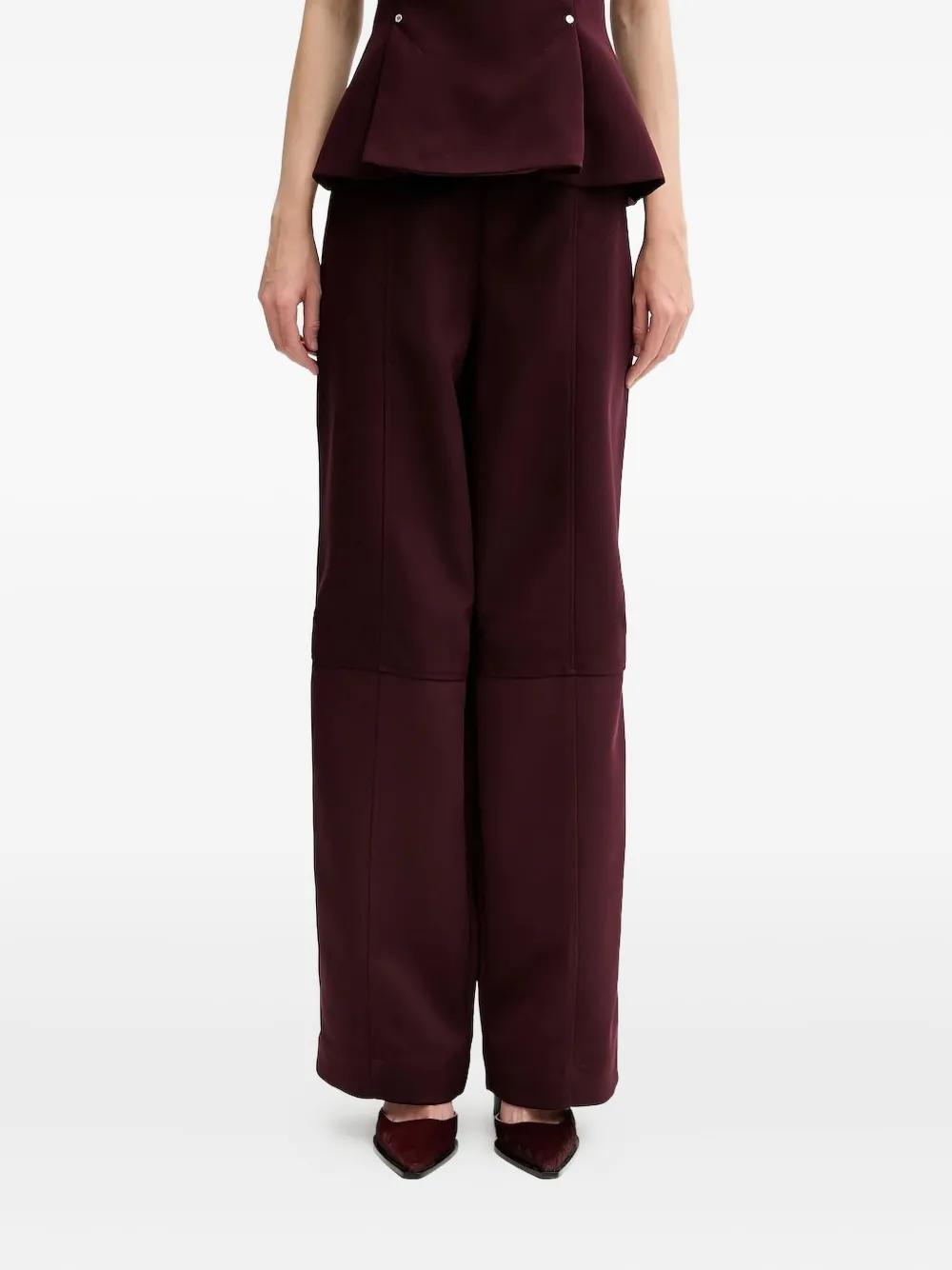 Stine Goya seam-details trousers Rood
