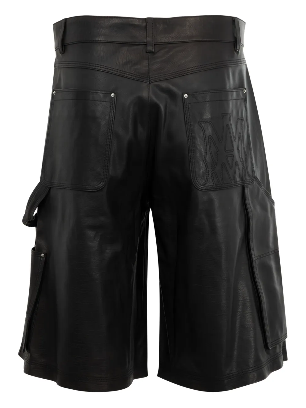 AMIRI MA leather cargo shorts - Zwart