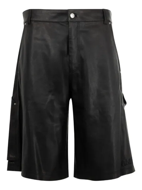 AMIRI MA leather cargo shorts