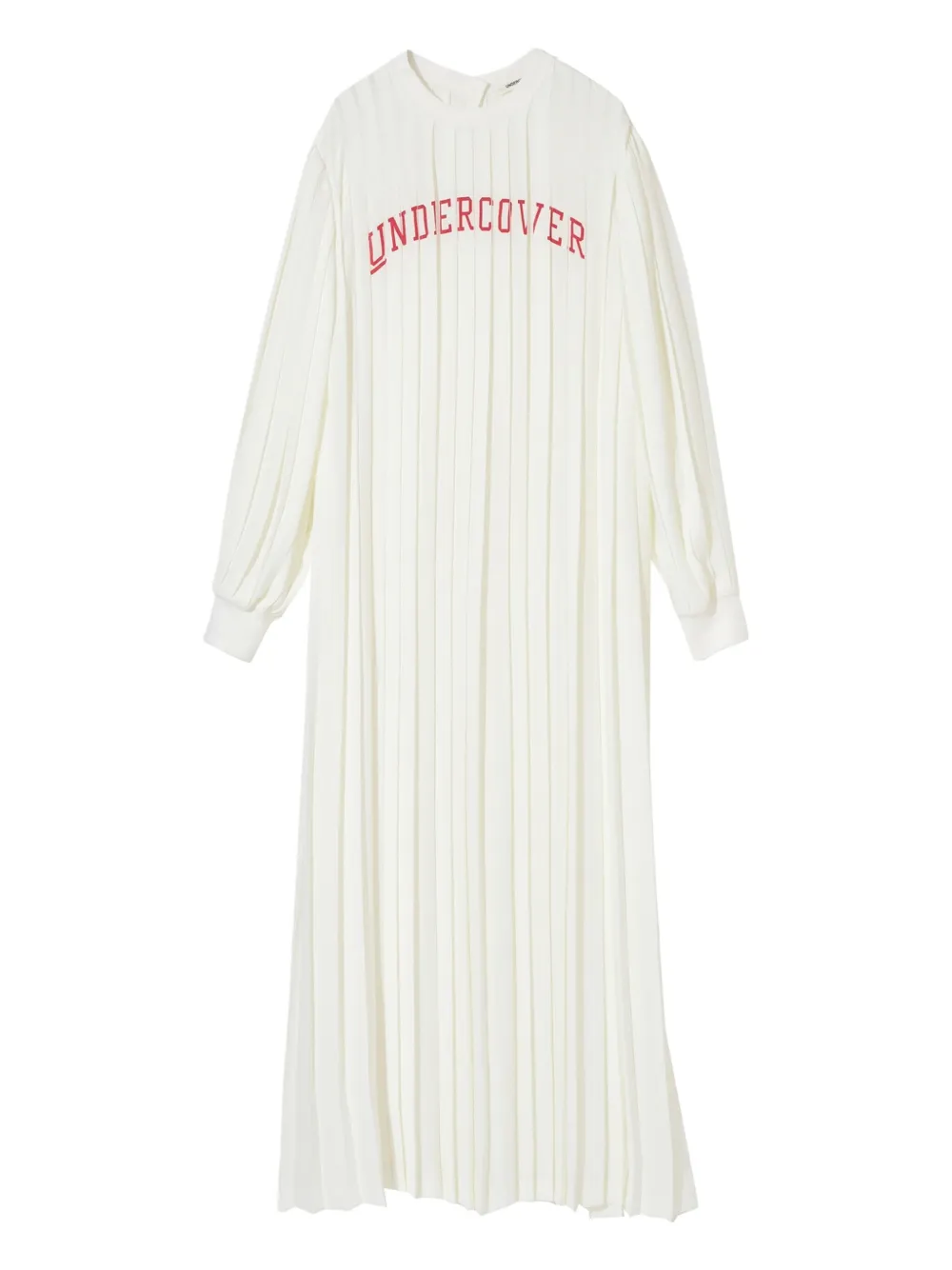 Undercover pleated dress - ホワイト Undercover pleated dress - ホワイト