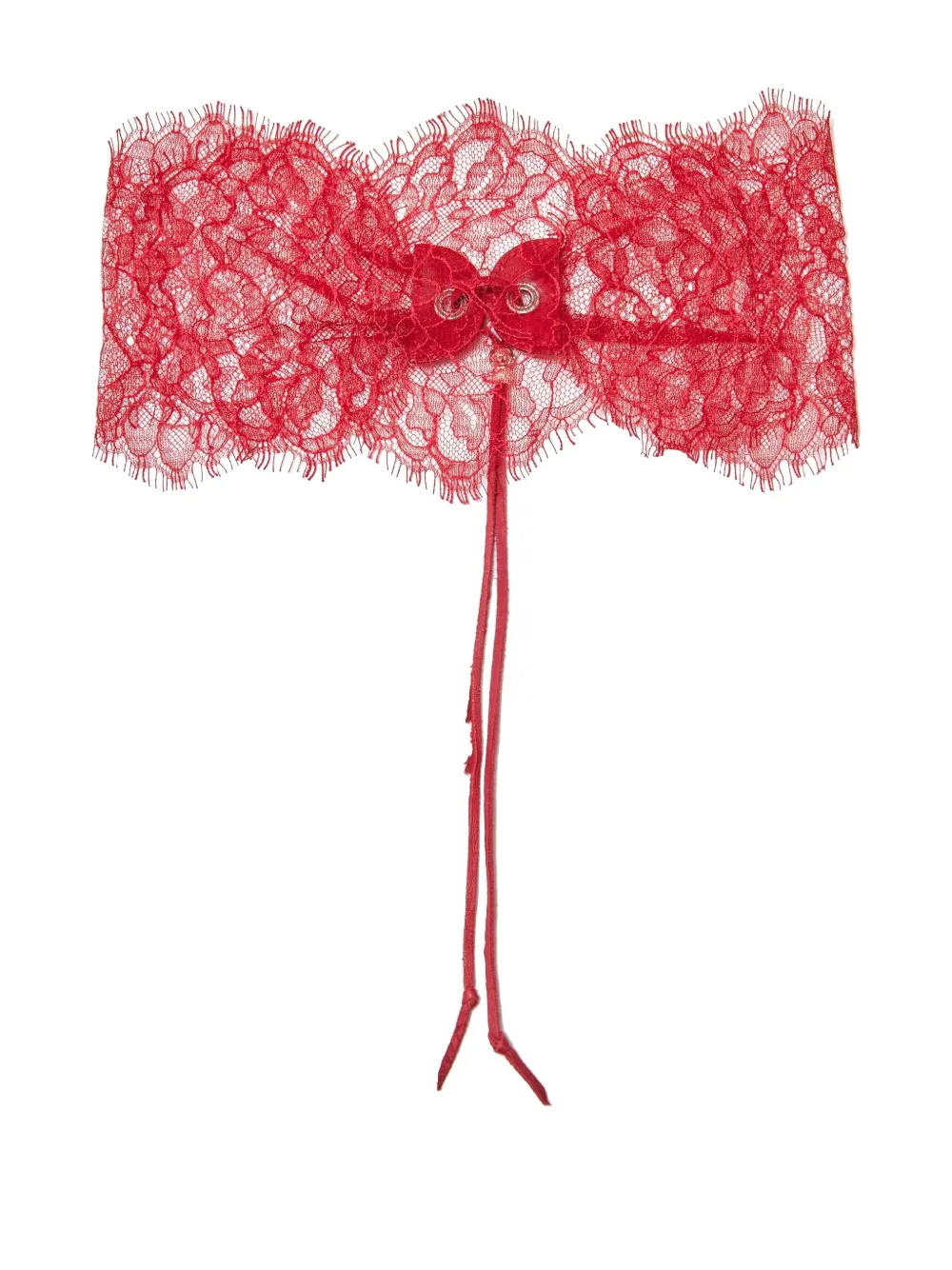 Undercover lace-detailing choker | Red | Image 1