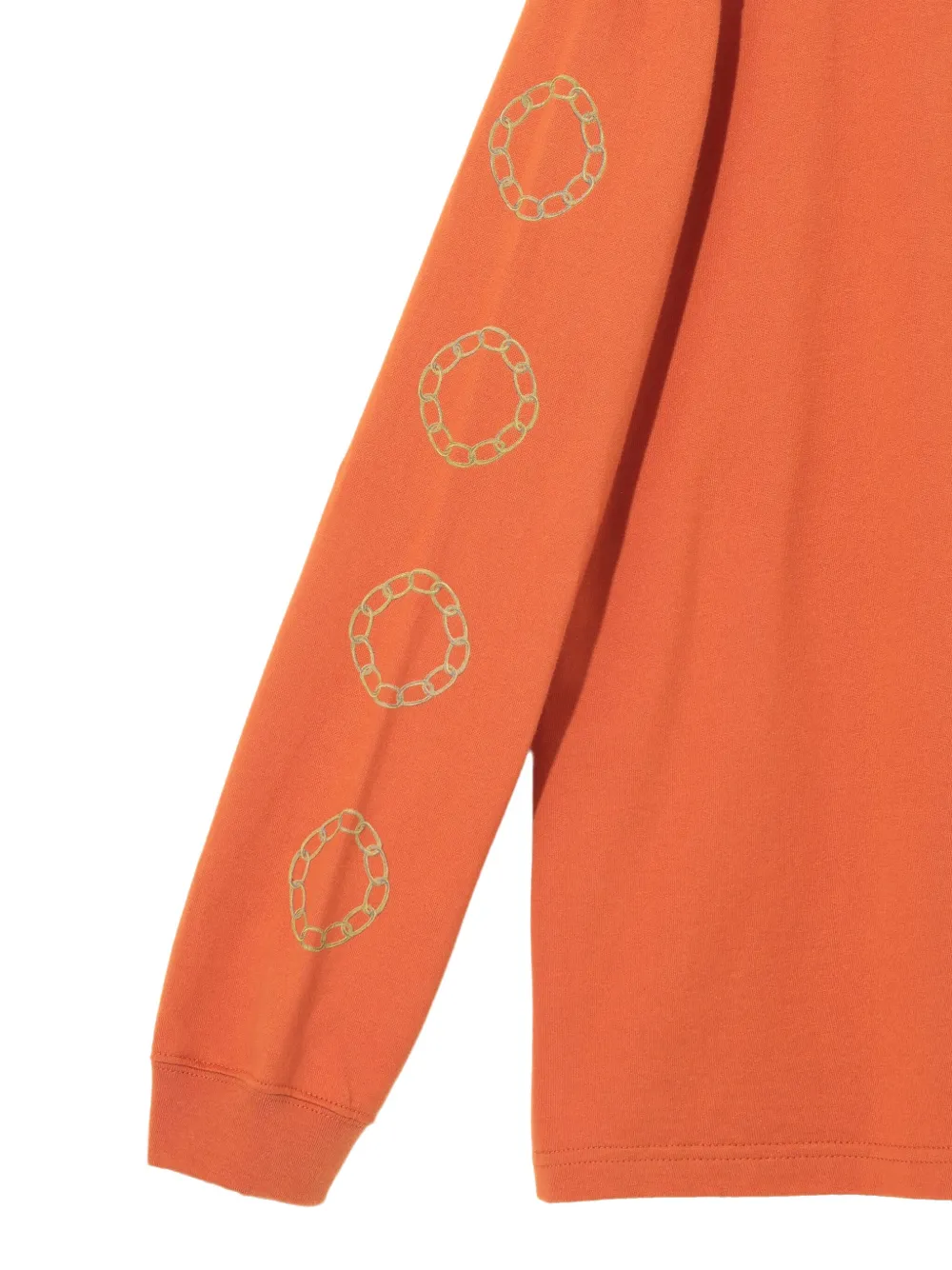 Undercover chain-print long-sleeve T-shirt Oranje
