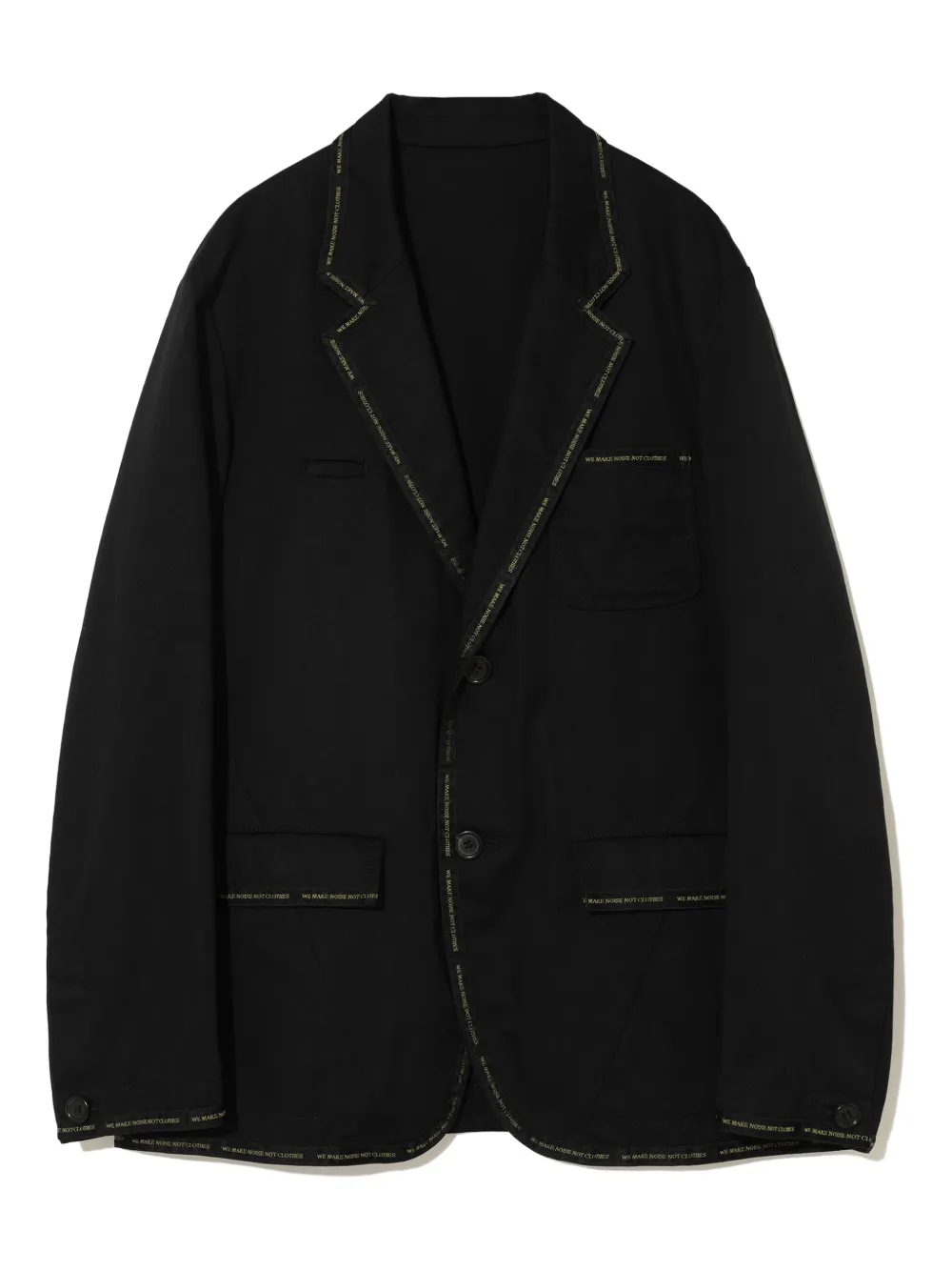 Undercover tape-trimmed blazer Zwart