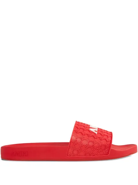 AMIRI Ma Quad embossed-logo slides