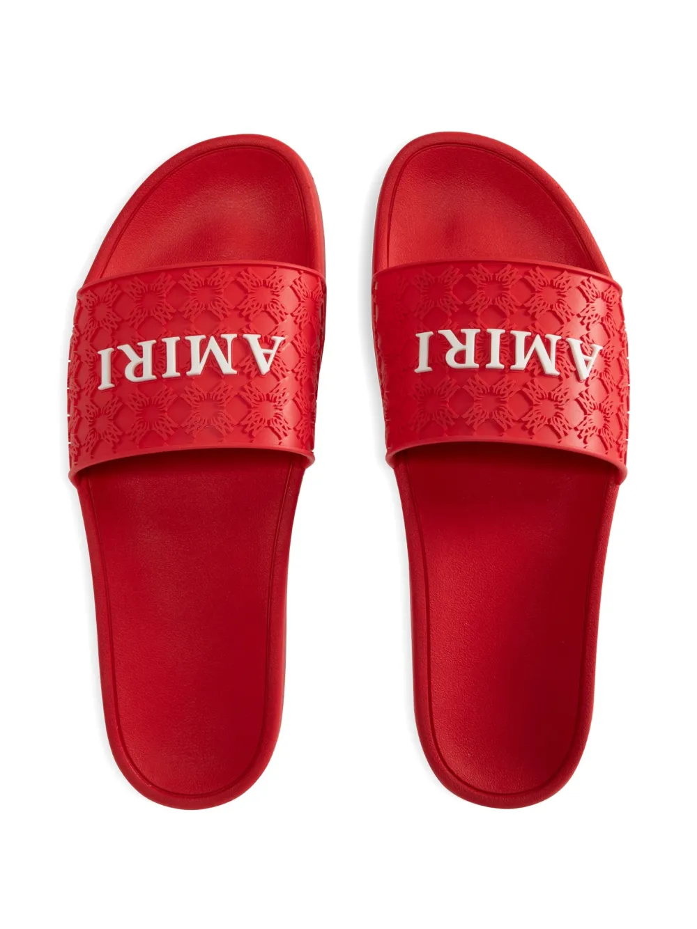 AMIRI Ma Quad embossed-logo slides Red