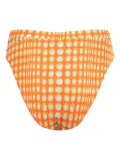 Christopher John Rogers Wiggle Dot bikini bottom - Orange