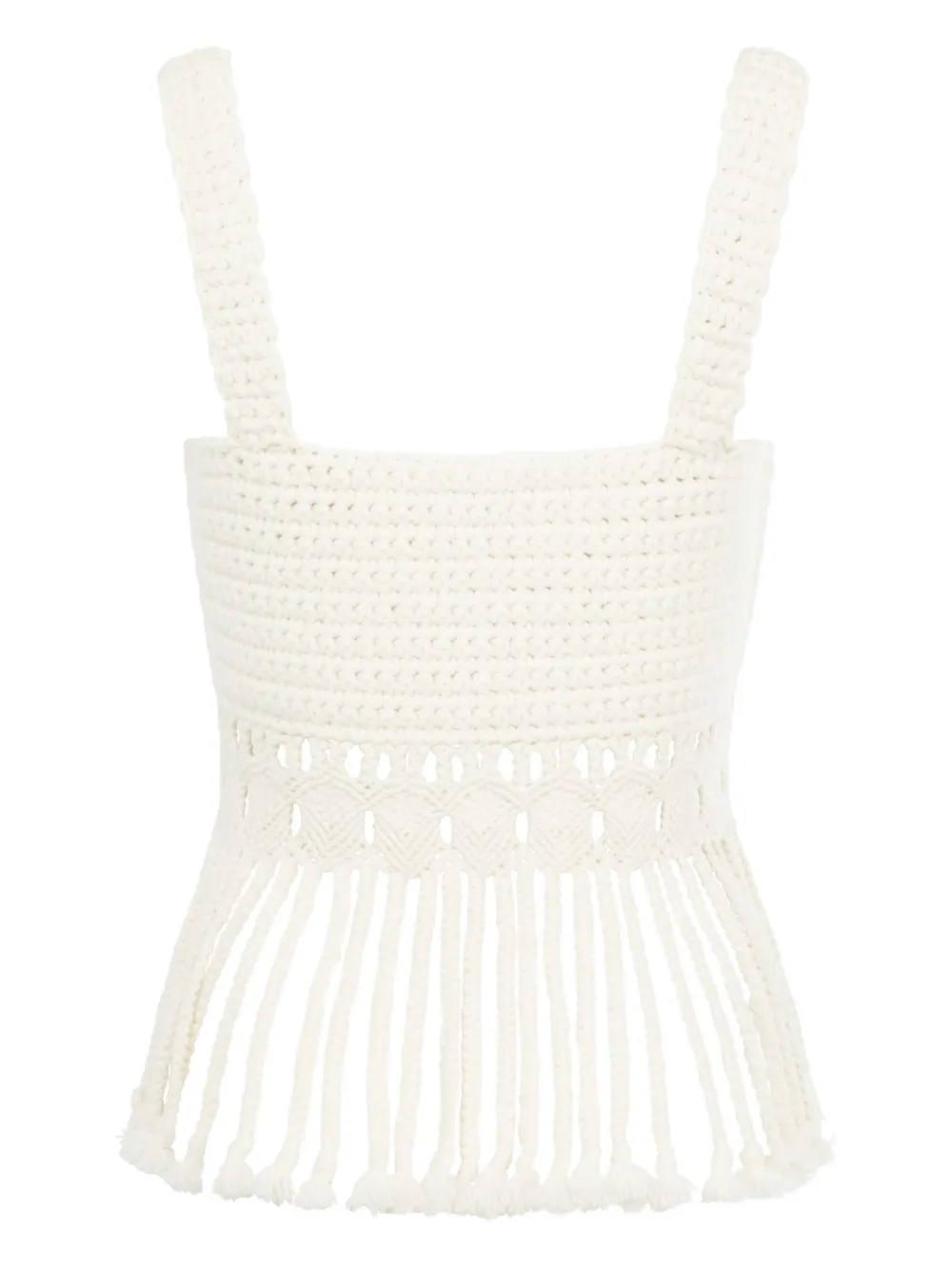 Gabriela Hearst top Lilea en crochet con flecos | Chalecos y camisetas | Image 2