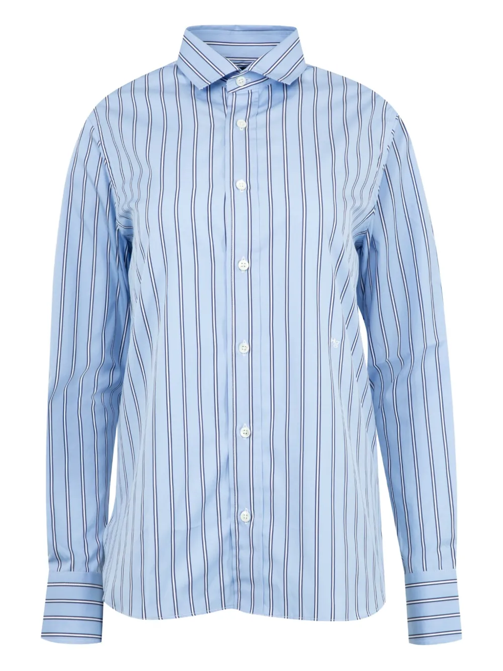 HommeGirls striped button-up shirt - Blau