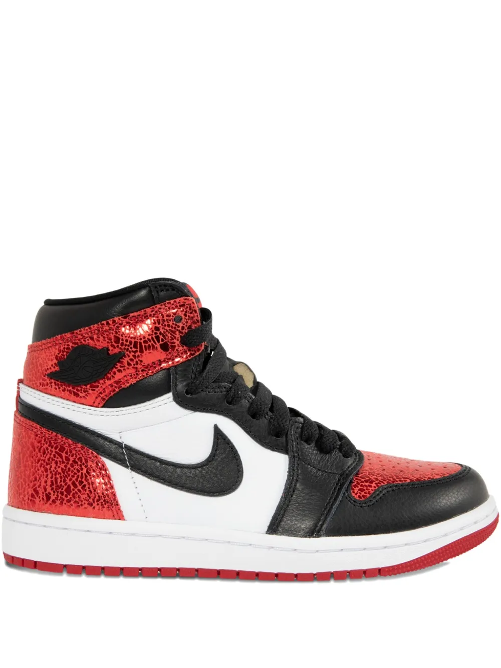 Jordan Air 1 Retro high-top leather sneakers Red